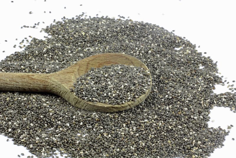 Semi Commestibili Di Chia, Salvia Hispanica, Una Pianta Fiorente Della Famiglia Menta Un Popolare Prodotto Alimentare Sano Image165586728 - Foto 8