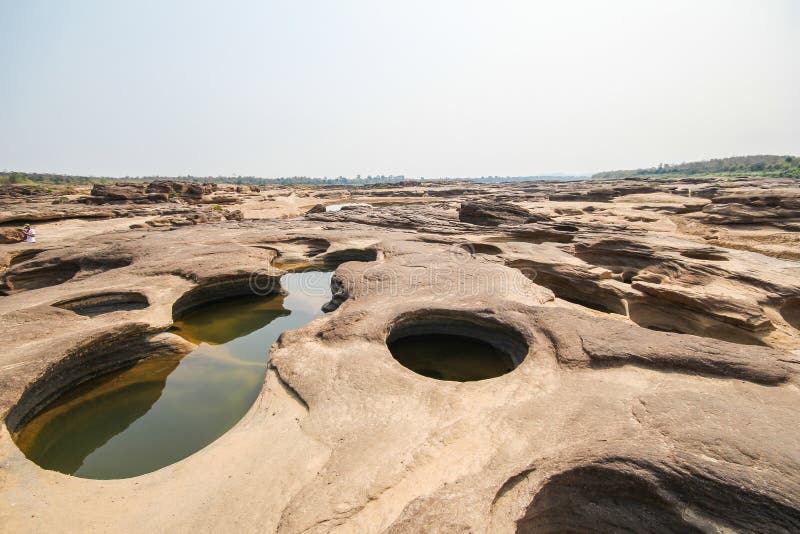Sam Phan Boke, Ubon Ratchathani Thaïlande photographie stock libre de droits Sam Phan Boke, Ubon Ratchathani Thaïlande photographie stock libre de droits