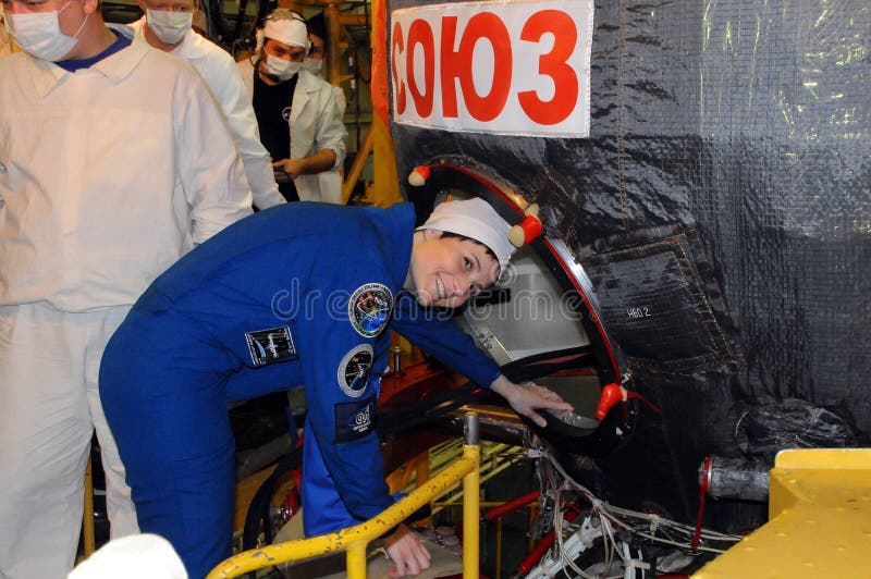 Astronaut Samantha Cristoforetti during Dress Rehearsal Fit Chec ...