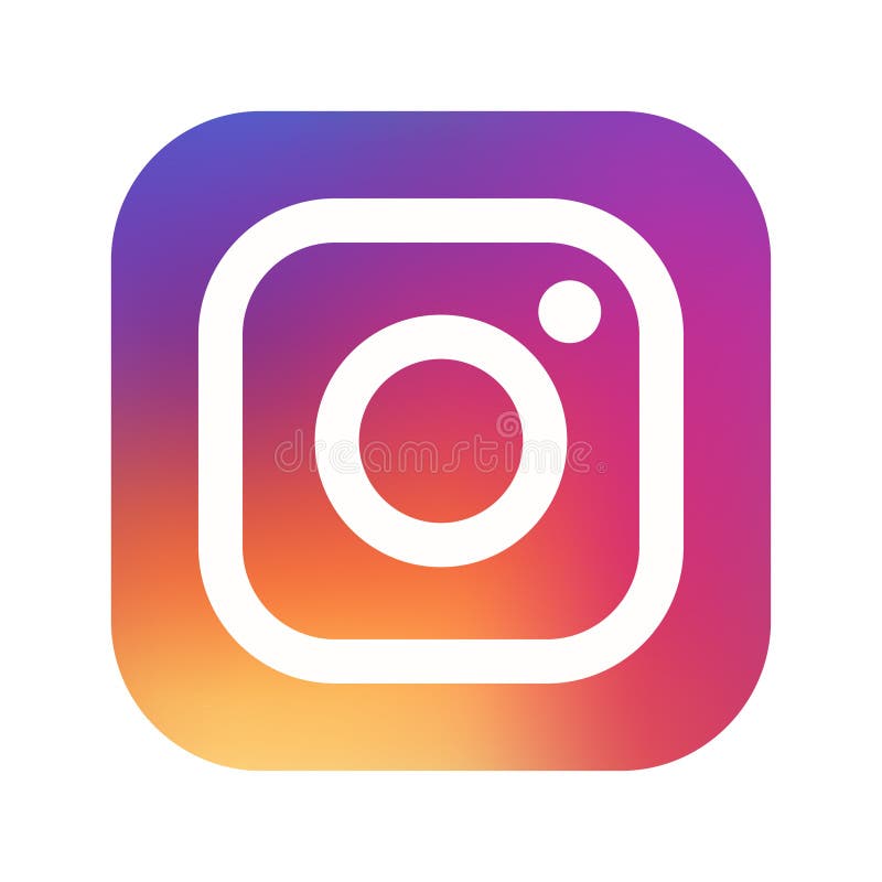 Samara rysk federation - Augusti 1, 2018: Redaktörs- animering Instagram logosymbol Instagram mest populär samkväm royaltyfri illustrationer