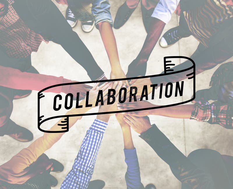 Samarbete samarbetar det företags begreppet för anslutning