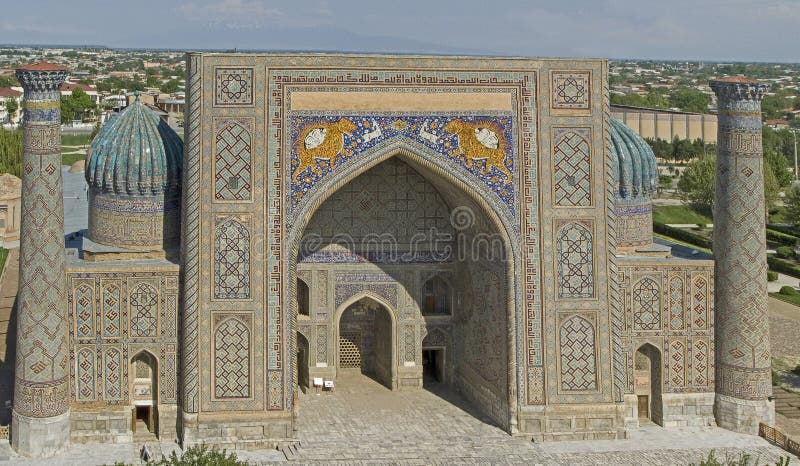 samarkand Medres Shir Dor photo libre de droits samarkand Medres Shir Dor photo libre de droits