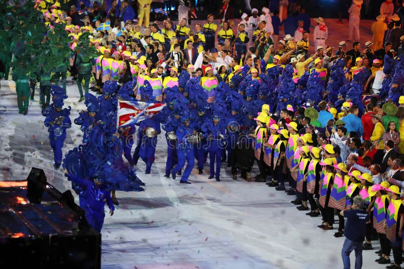 Samba Dancers Perform during Rio 2016 Olympics Opening Ceremony at ...