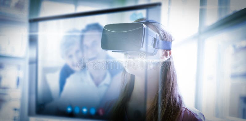 Samengesteld beeld van het scherm van een videovraag royalty-vrije stock fotografie Samengesteld beeld van het scherm van een videovraag royalty-vrije stock fotografie