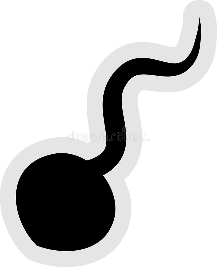 Samenzellenikone stock abbildung Samenzellenikone stock abbildung