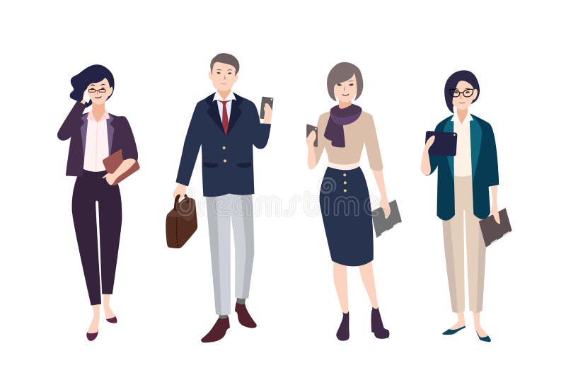 Samling av iklädda smarta kläder för folk Uppsättning av man- och kvinnligkontorister eller kontorsarbetare Packe av män och kvin royaltyfri illustrationer Samling av iklädda smarta kläder för folk Uppsättning av man- och kvinnligkontorister eller kontorsarbetare Packe av män och kvin royaltyfri illustrationer