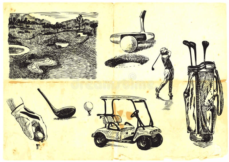 samlingsgolf royaltyfri illustrationer samlingsgolf royaltyfri illustrationer