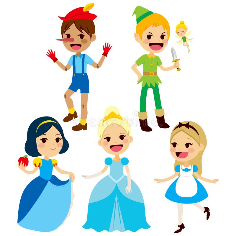 Fantasy children fairy tale characters collection. Fantasy children fairy tale characters collection