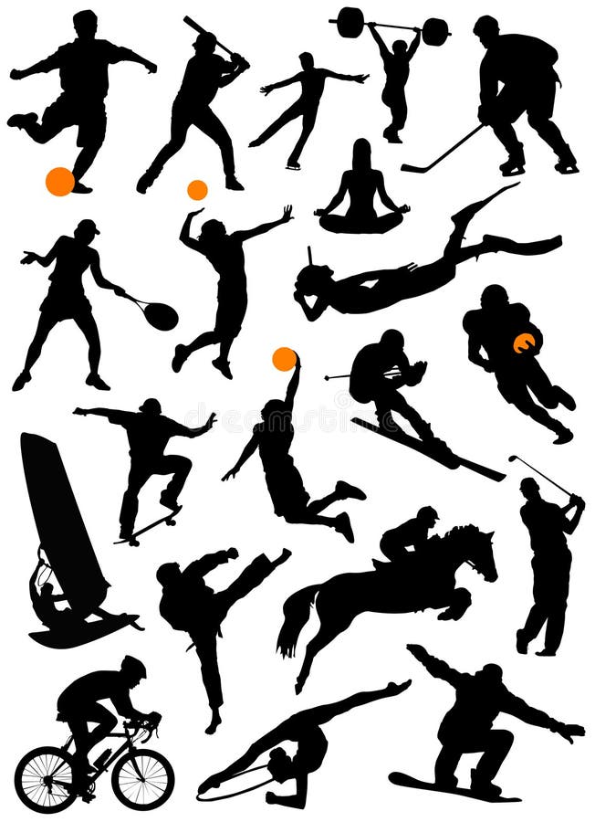 samlingssportvektor royaltyfri illustrationer samlingssportvektor royaltyfri illustrationer