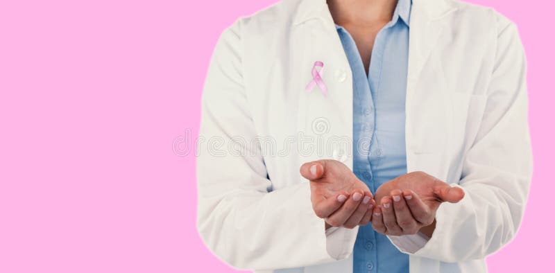Sammansatt bild av midsectionen av det kvinnliga doktorsanseendet med köp händer arkivfoton Sammansatt bild av midsectionen av det kvinnliga doktorsanseendet med köp händer arkivfoton