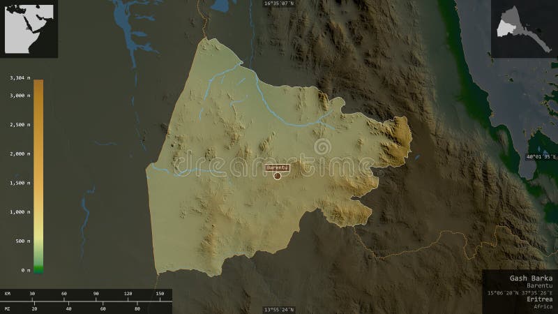 Sammansättning av gaskraka eritrea. fysisk royaltyfri illustrationer