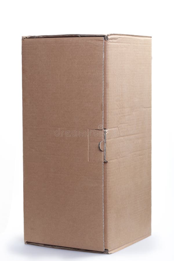 Cardboard box on a white background. Cardboard box on a white background