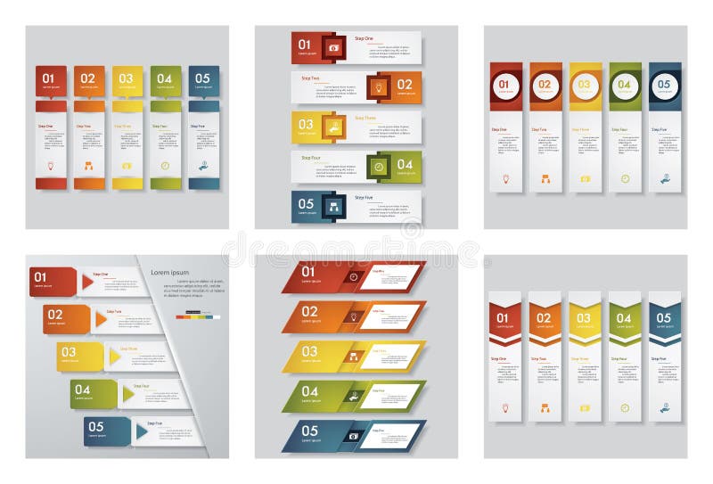 Sammlung der Schablone mit 6 Designen/des Grafik- oder Websiteplans Es kann für Leistung der Planungsarbeit notwendig sein vektor abbildung Sammlung der Schablone mit 6 Designen/des Grafik- oder Websiteplans Es kann für Leistung der Planungsarbeit notwendig sein vektor abbildung