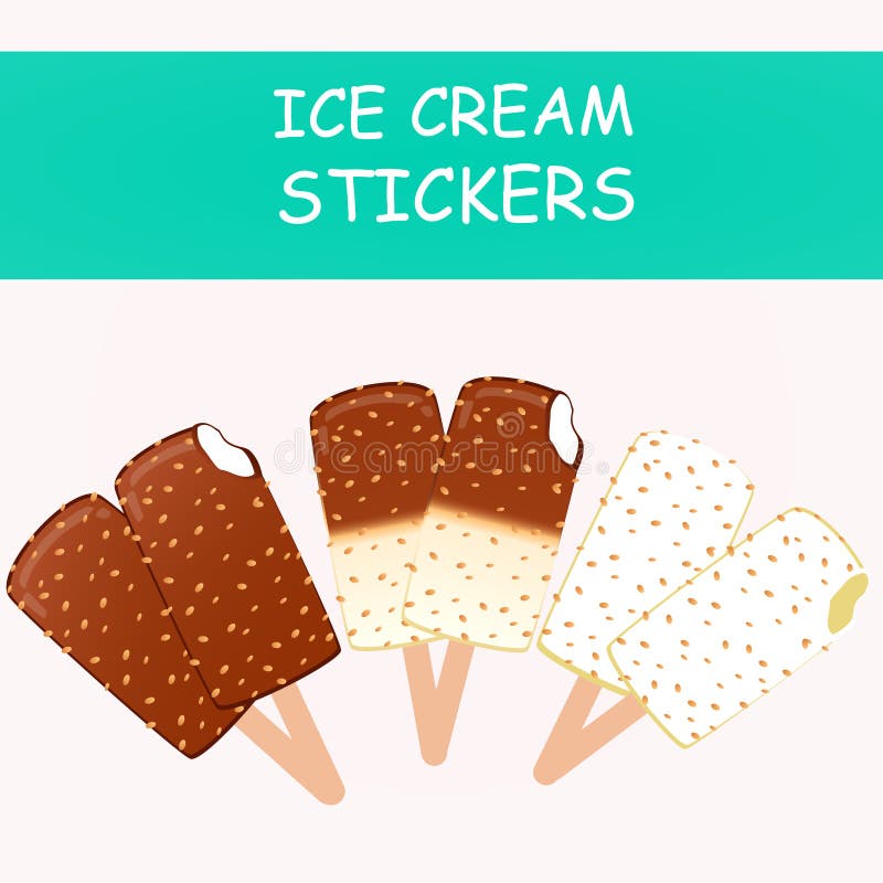 Sammlung Vektorillustrationen der Eiscreme vektor abbildung Sammlung Vektorillustrationen der Eiscreme vektor abbildung