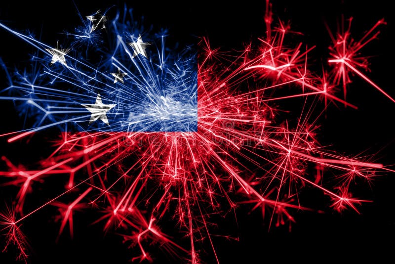 Samoa fyrverkerier som mousserar flaggan Partibegrepp för nytt år 2019 och jul royaltyfria bilder Samoa fyrverkerier som mousserar flaggan Partibegrepp för nytt år 2019 och jul royaltyfria bilder