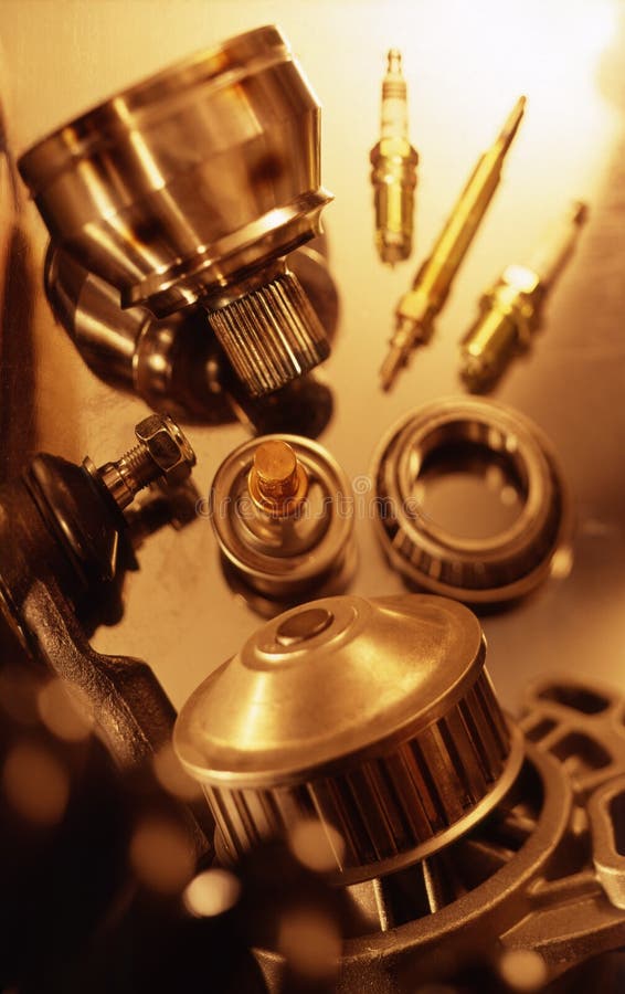 Części zamienne do samochodów fotografia stock