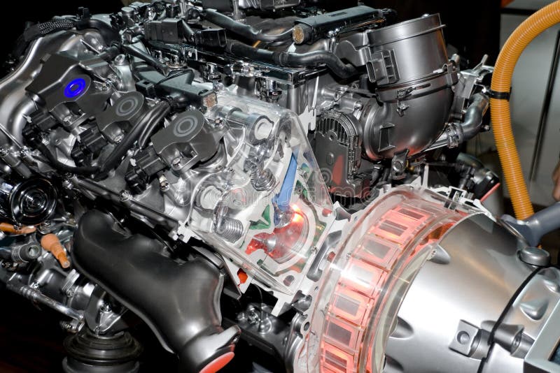 Hybrydowy Silnik Samochodowy obrazy stock