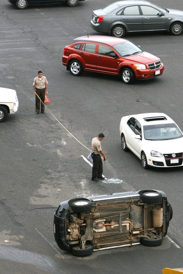 Wypadek samochodowy fotografia royalty free