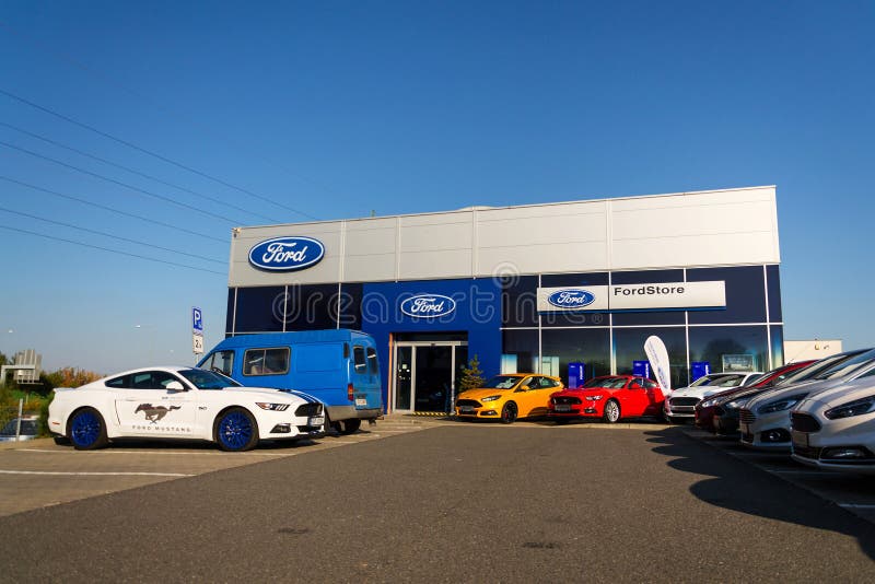 Ford Motor Firmy Logo Na Przedstawicielstwo Handlowe