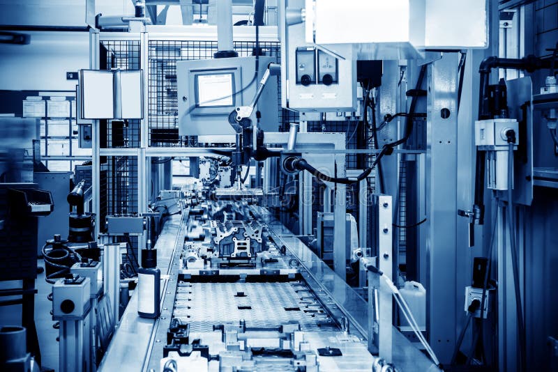 Linia produkcyjna samochodów zdjęcie royalty free