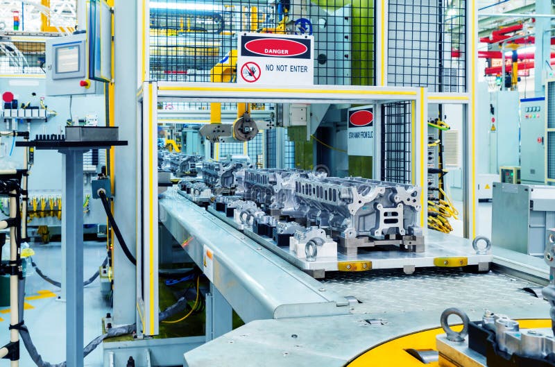 Linia produkcyjna samochodów obraz stock