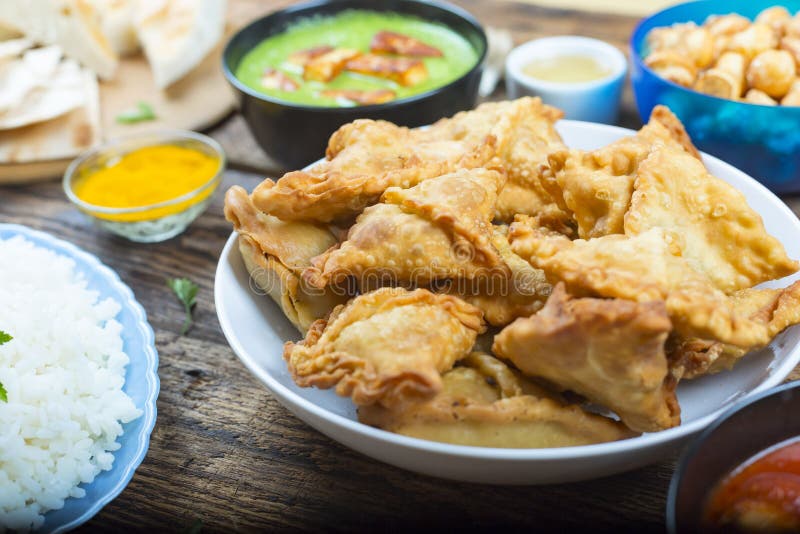 Samosa, Samosa kulebiaki z mięsem, kulebiaki z mięsem, Bangladesz cuisin obraz royalty free Samosa, Samosa kulebiaki z mięsem, kulebiaki z mięsem, Bangladesz cuisin obraz royalty free