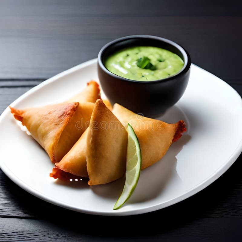 Samosa Popular Indian Snack. Stock Image - Image of dipping, meal