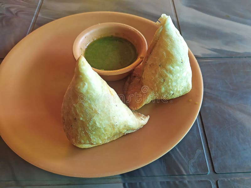 Samosa, Indian cuisine stock photo. Image of indian - 263680976
