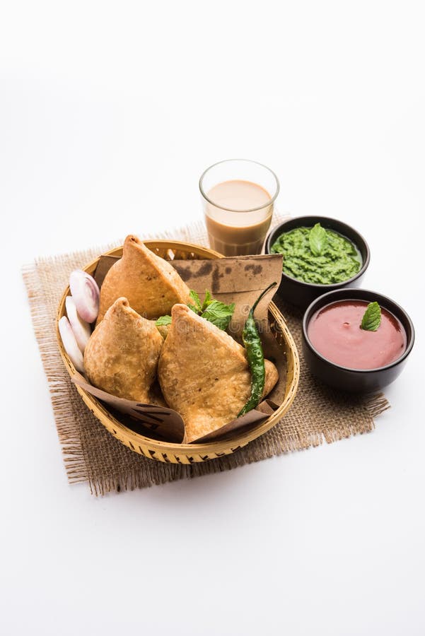 Samosa Snack is an Indian Deep Fried Pastry with a Spiced Filling ...