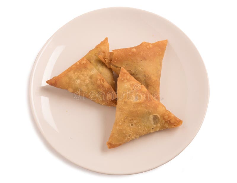 Samosas a Spicy Blend of Vegetables or Meat Wrapped in a Deep Fried