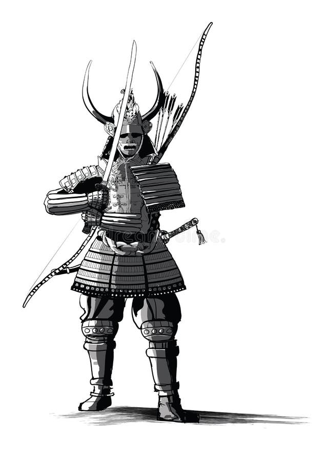 Statue Samouraï En Laiton - Noir Et Marron - Décoration Asiatique - Objet De Collection - Fait Main