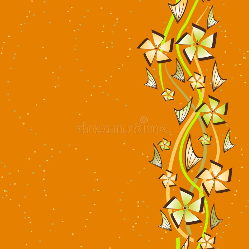 Sample of an abstract seamless flower background