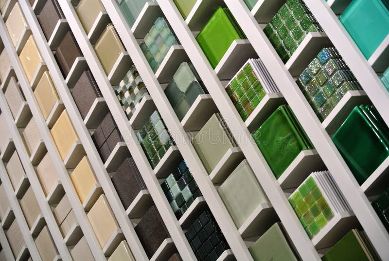 Sample of colored tiles stock image. Image of blue, facade 119395023