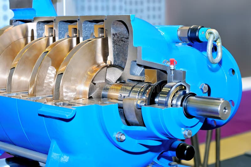 Internal Rotor Of Electric Turbine At Stock Image Image of