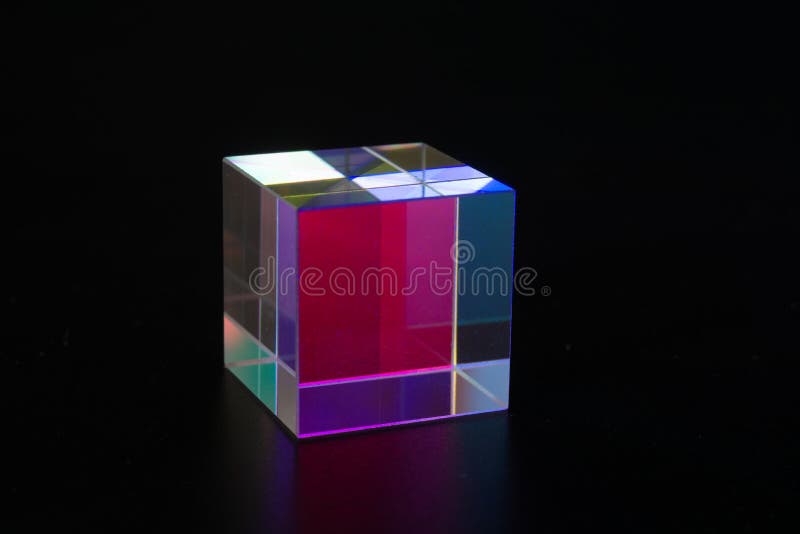 Sample of Optical Glass Cube Stock Image Image of transparent, optics