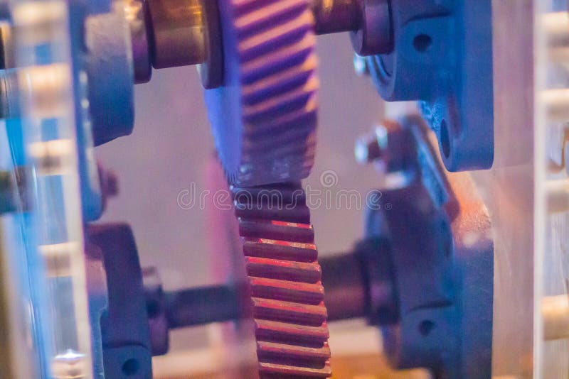 Sample product set of helical gear. Helical or dry fixed gears