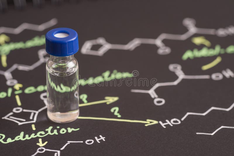 Sample Vial Black Paper Chemical Formula Stock Photos Free & Royalty