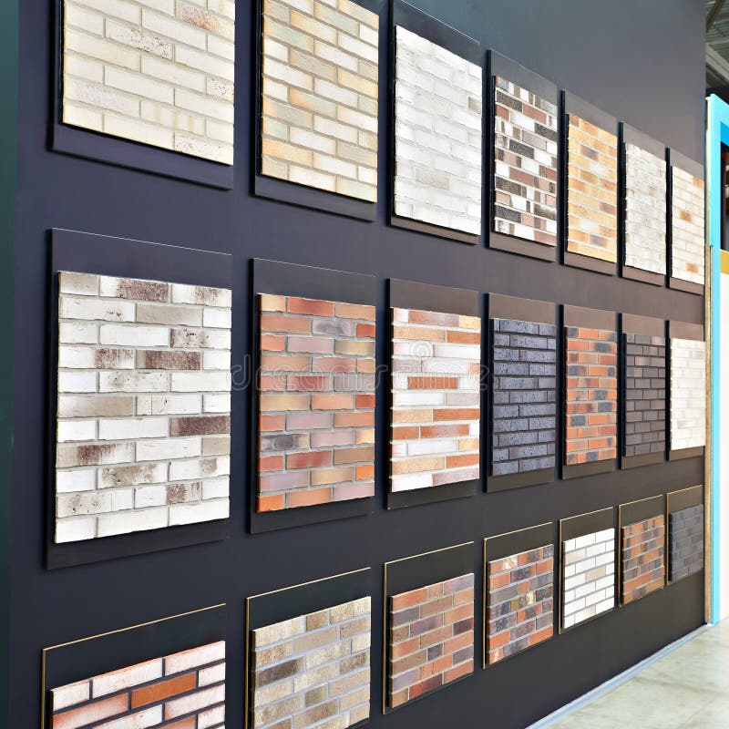 Brick Decorative Wall Panels on Store Stock Photo Image of color, store 224516330