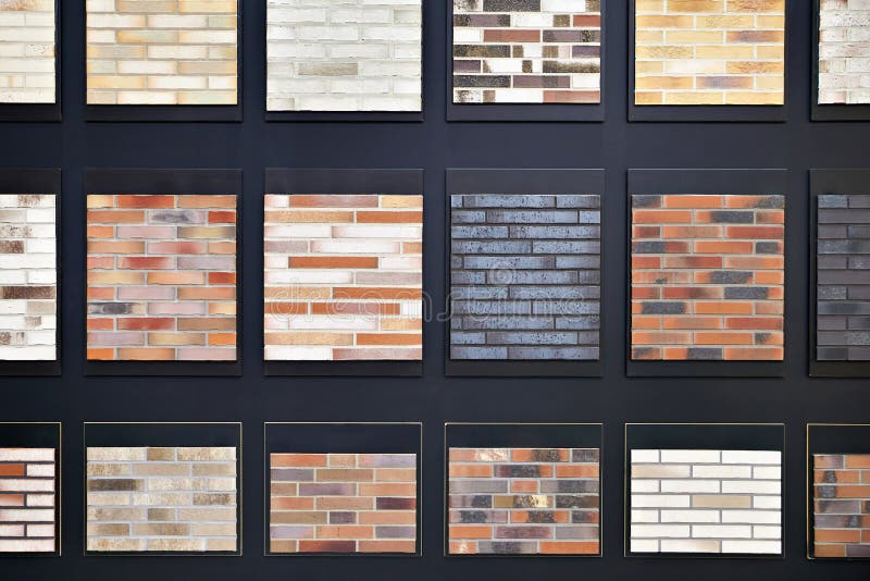Brick Decorative Wall Panels on Store Stock Photo Image of brown, building 214885790