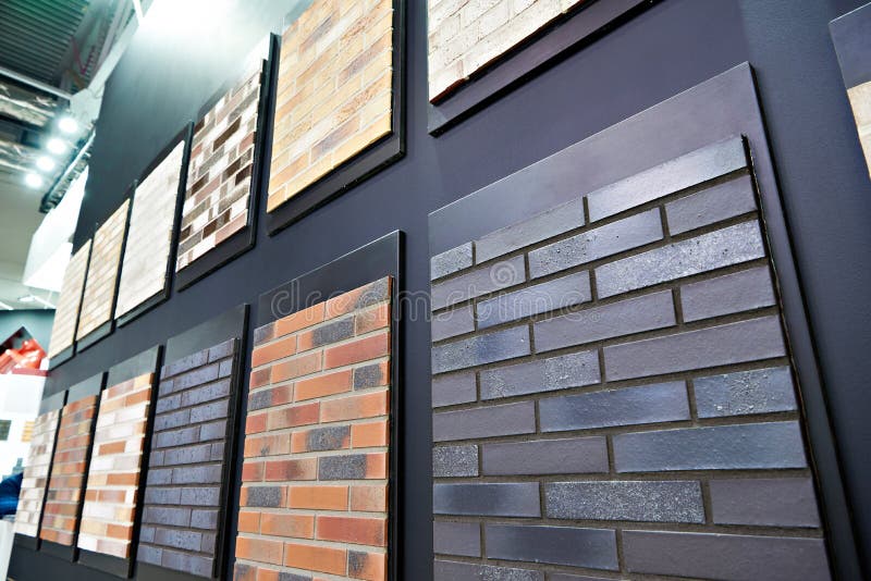 Brick Decorative Wall Panels on Store Stock Image Image of textured, brick 214885815