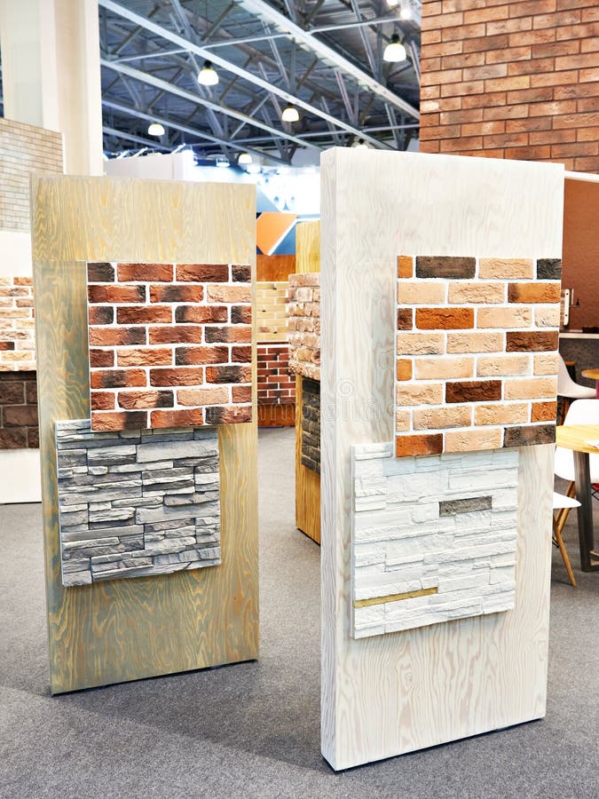 Brick Decorative Wall Panels on Store Stock Photo Image of sample, brown 246669336
