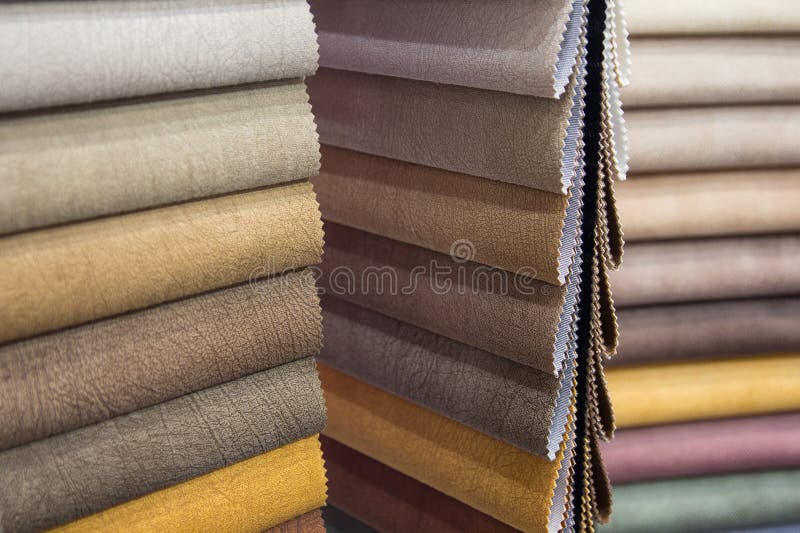 Samples of Furniture Fabric Stock Photo Image of cowhide, interior