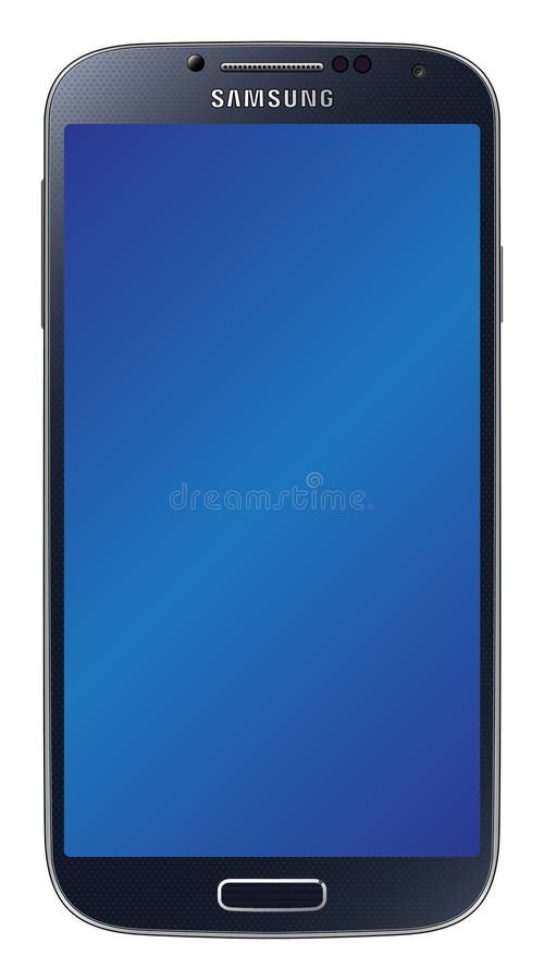 Samsung Galaxy S4 Black stock illustration Samsung Galaxy S4 Black stock illustration