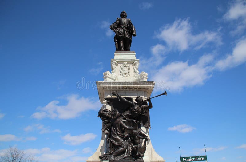 Samuel de Champlain statue stock photos Samuel de Champlain statue stock photos