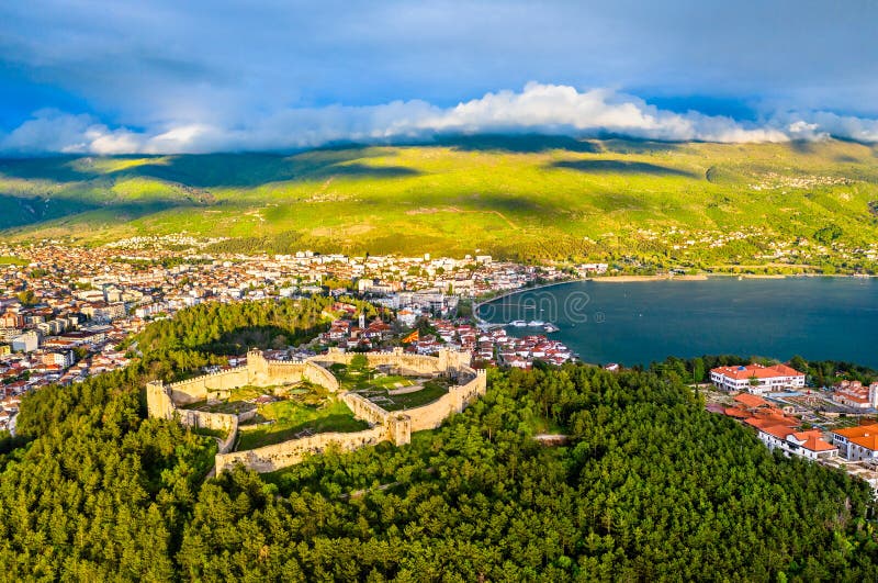 Samuels fästning på Ohrid i norr Makedonien