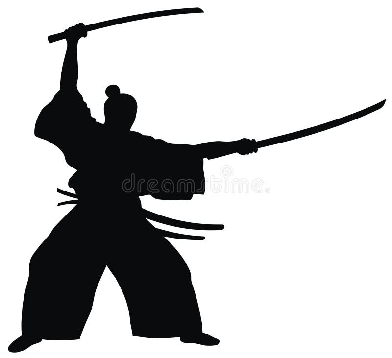 Samurai stock de ilustración