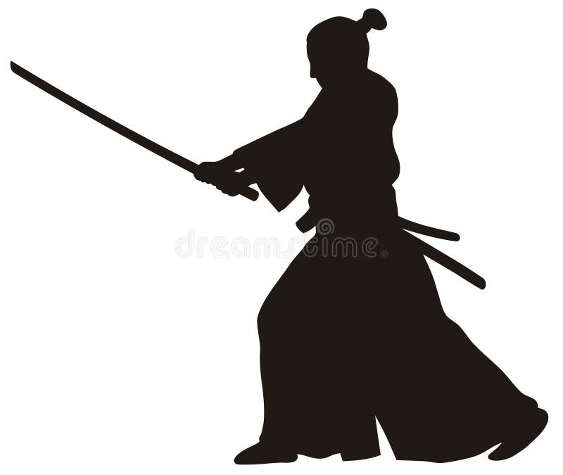 Samurai ilustración del vector