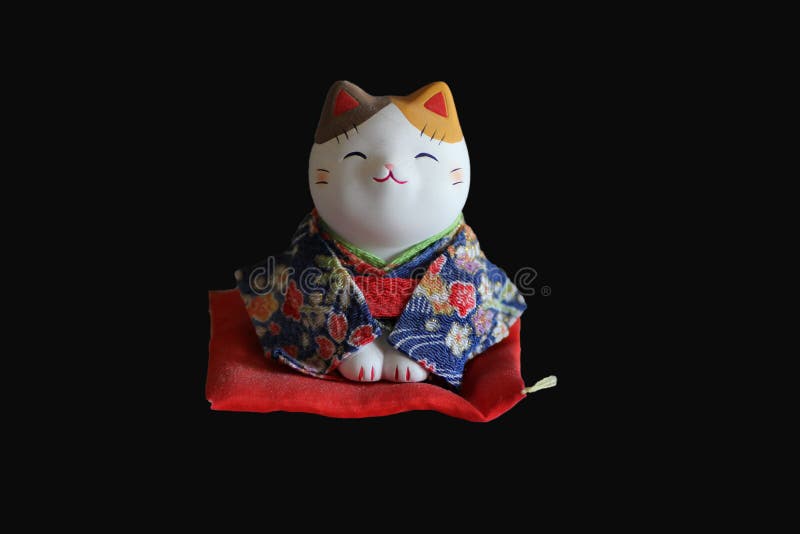 Japanese Cat Mask | Eiyo Kimono, Attached Flowers