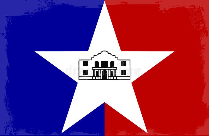 San Antonio City Flag stock illustratie San Antonio City Flag stock illustratie