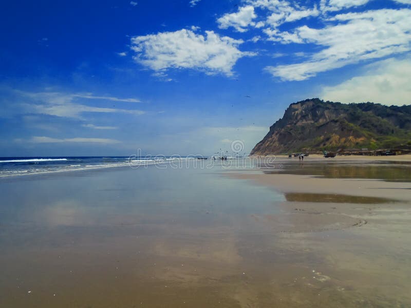 San Clemente beach in Ecuador stock photography San Clemente beach in Ecuador stock photography